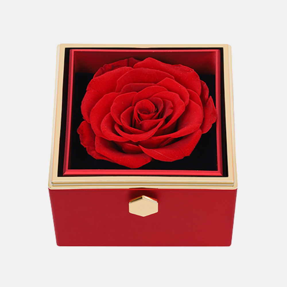 Coffret - Collier Personnalisé & Rose Éternelle