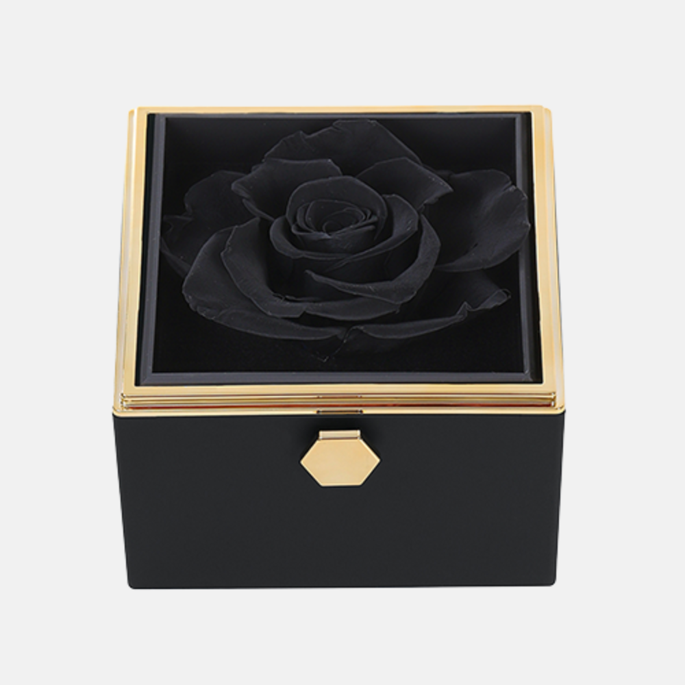 Coffret - Collier Personnalisé & Rose Éternelle