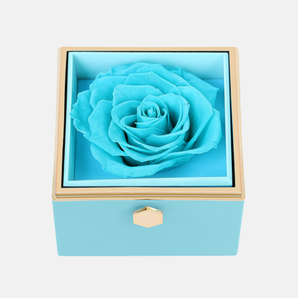 Coffret - Collier Personnalisé & Rose Éternelle