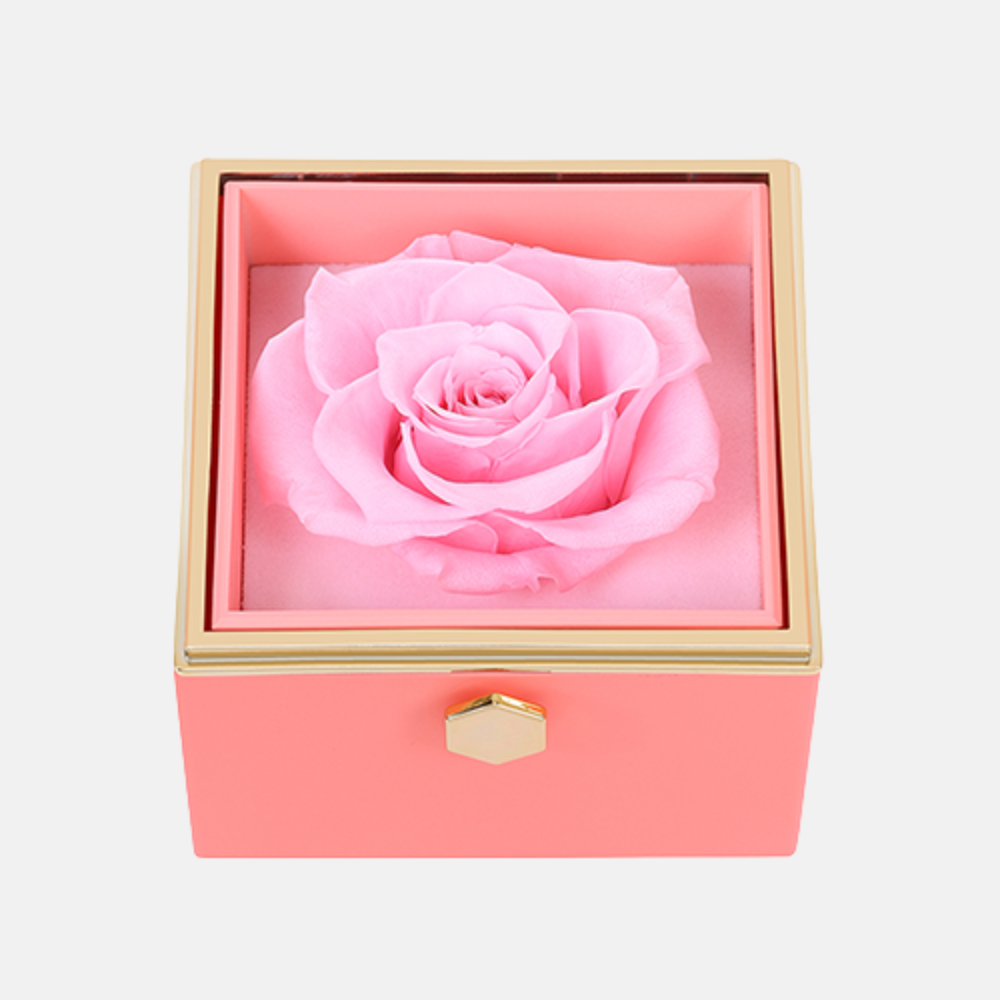 Coffret - Collier Personnalisé & Rose Éternelle