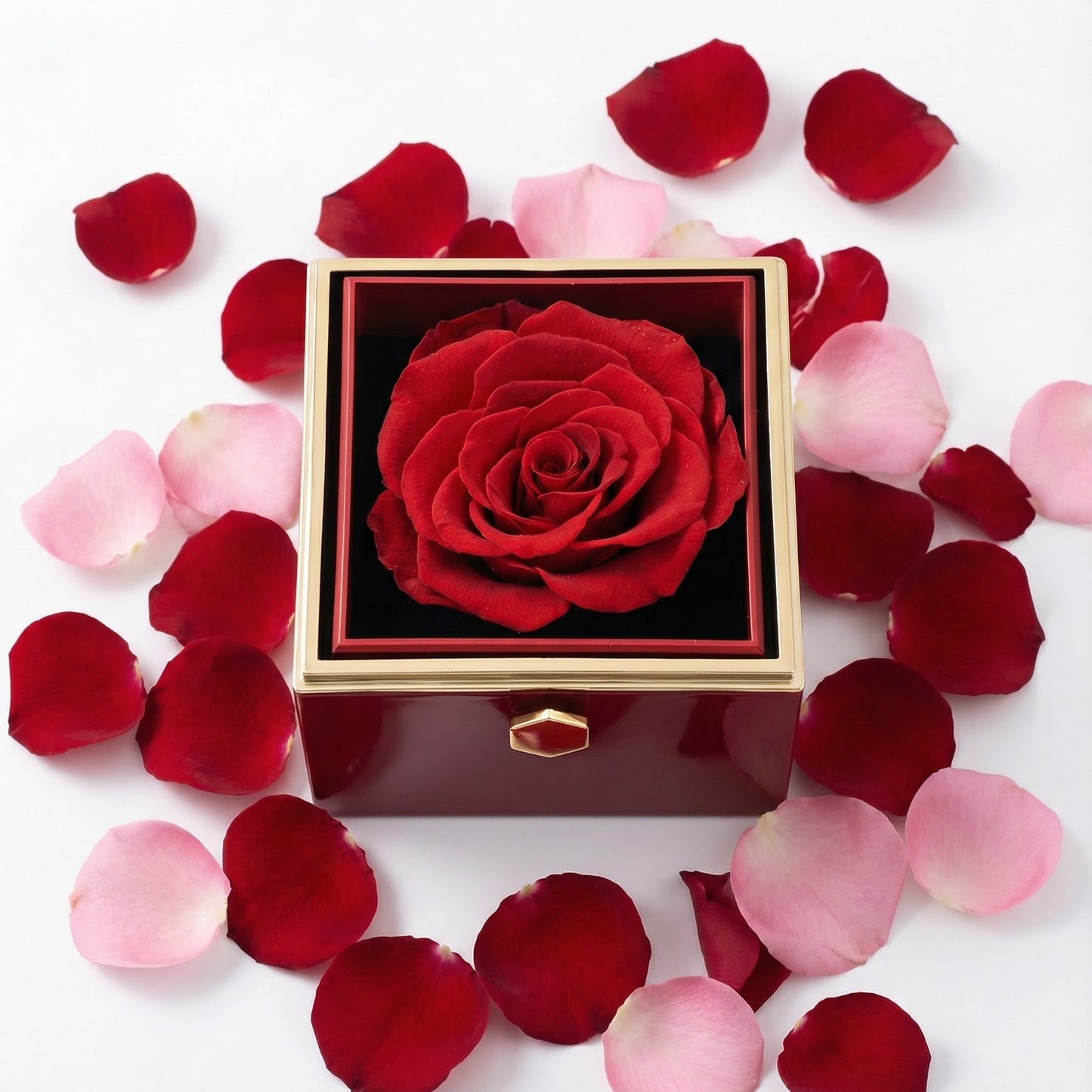 Coffret - Collier Personnalisé & Rose Éternelle